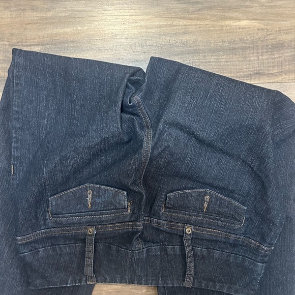 Y2K Dark Blue Flare Women's Jeans - Picture 3 of 4